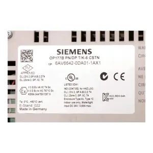 Songwei CNC 6AV66420DA011AX1 Nuevo en stock marca original Alemania Panel de control HMI Simatic OP177B 2017 6AV6642-0DA01-1AX1