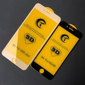 Protector de pantalla de pegamento completo 9D para <span class=keywords><strong>iPhone</strong></span> 16 Pro Max 15 14 13 12 Pro 11 XR 7 8 Plus escape automático de vidrio templado con paquete - Product Image 5
