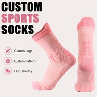Chaussettes de sport professionnelles pour adultes, respirantes, mi-mollet, absorbant la transpiration, antidérapantes, en spandex, avec logo personnalisé, pour le badminton