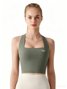 <span class=keywords><strong>Reggiseno</strong></span> sportivo estivo antibatterico con scollo all'americana e schiena incrociata, che valorizza la figura, ad alto sostegno, con <span class=keywords><strong>spalline</strong></span> <span class=keywords><strong>larghe</strong></span>, ideale per yoga - Product Image 6