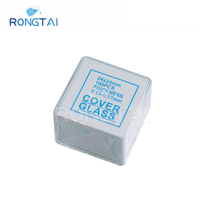 RONGTAI Équipement de laboratoire chimique <span class=keywords><strong>Microscope</strong></span> lamelles de verre Chine <span class=keywords><strong>Microscope</strong></span> clair de laboratoire Borosilicate couvercle en verre Slip - Product Image 3