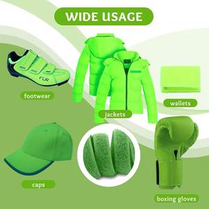 Fabrieksmatig fluorescerend geeloranje klittenband, hoge zichtbaarheid nylon sluiting, gekleurde tape groothandel - Product Image 5