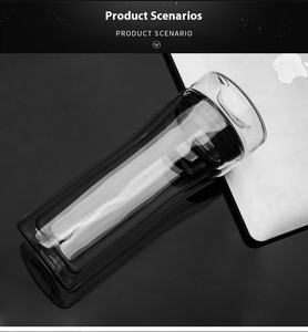 Haute Borosilicate Double <span class=keywords><strong>Verre</strong></span> Bureau Café Lait Thé Double <span class=keywords><strong>Verre</strong></span> Tasse D'eau - Product Image 6