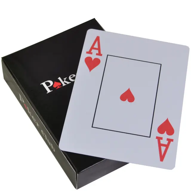 Hochwertige Kunststoff PVC Texas Hold'em Poker Karten Wasserdichte und stumpfe polnische benutzer definierte Brettspiel PokerCard Spielkarten