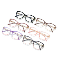 Lunettes optiques anti-lumière bleue pour femmes, monture en TR90, monture de lunettes pour myopie, montures optiques solides pour femmes