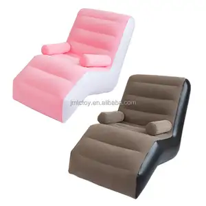 Grosir PVC berkelompok Sofa tiup tunggal Lounge