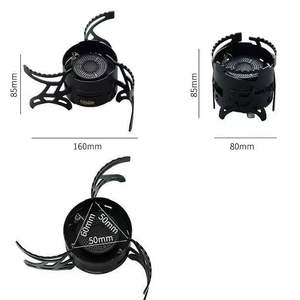 Estufa de gas plegable Koladite 80x85mm, portátil, con cartucho de butano, para camping, montañismo y uso en exteriores. - Product Image 1