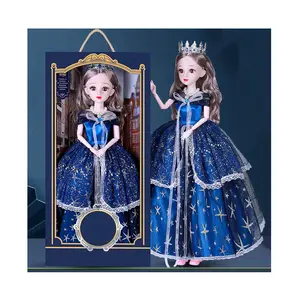 Wholesale Large 60cm Girl Toy Simulation Princess Children's Birthday Gift Doll Gift Box Set Multi-style Girl Gift Dress Up Toys