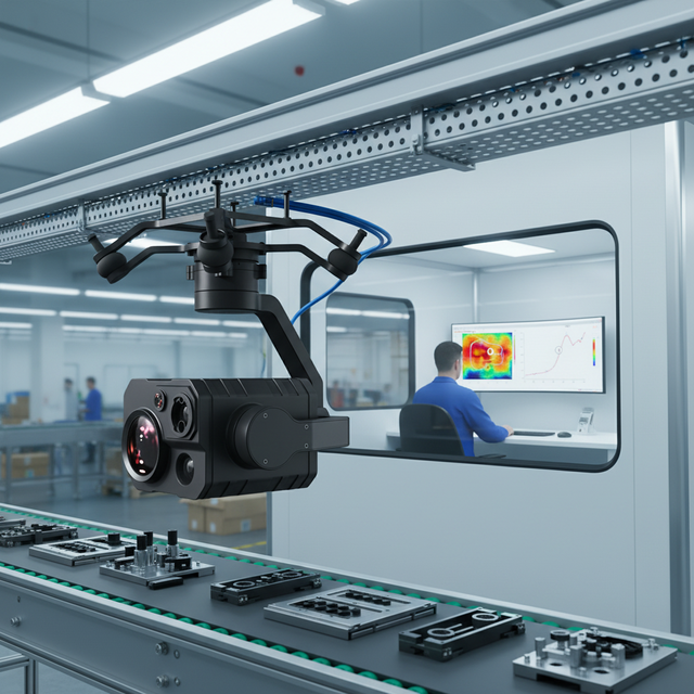 4096*2160 Thermal Camera with 20mm Lens, 30fps, UART & Ethernet, 2X Zoom for Industrial Monitoring