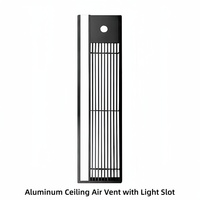 Grille de ventilation linéaire réglable en aluminium pour plafond, diffuseur d'air, fente lumineuse pour CVC, bureau, centre commercial, hôpital