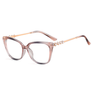MS 95668 Nuova Moda Design Italiano Montature per Occhiali da Vista di Lusso con Diamanti per Donne, Logo Personalizzato - Product Image 1