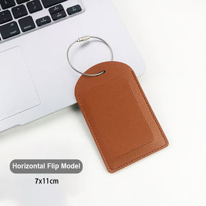 Etiquetas de Equipaje Personalizadas con Logotipo, Etiquetas de Cuero PU para Maletas de Viaje, Etiquetas de Nombre Personalizadas al por Mayor - Product Image 6