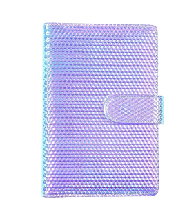 Wholesale Pink PU Leather <b>A6</b> Budget Planner Soft Cover Loose-Leaf Binding Wedding Money Binder Bright Colored Cash - Product Image 1