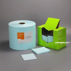 1/4 Gấp Màu Ngọc Lam <span class=keywords><strong>Woodpulp</strong></span> Polyester Pha Trộn Tự Động Xe Mềm <span class=keywords><strong>Lint</strong></span> Miễn Phí Lau Khăn Lau Làm Sạch Vải - Product Image 6