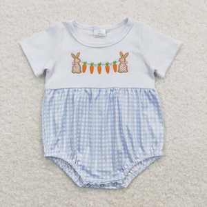 Vestido de Pascua Bordado para Niñas Pequeñas con Diseño de Conejito de Pascua, Venta al por Mayor - Product Image 2