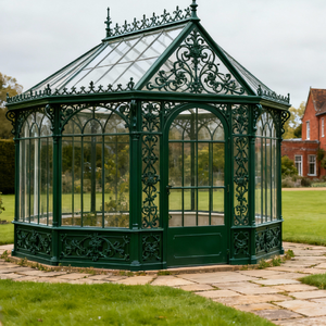 Serra in ferro battuto di qualità commerciale per giardini botanici e vivai di Design di grandi dimensioni - Product Image 2