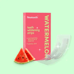 Neateeth Watermelon Flavoured Teeth Whitening Strips PAP Dry Strips Fast Whitening Result