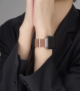 Hai Phần Lưới Kim Loại Từ Tính Vòng Đeo Tay Dây Đeo Bằng Thép Không Gỉ Cho Apple Iwatch Ban Nhạc, Milanese Vòng Ban Nhạc Cho Iwatch 10 9 8 7 6 - Product Image 6