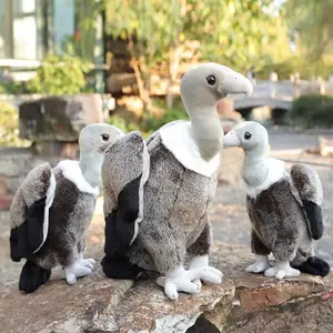 Venta al por mayor de juguetes de peluche suave Zoo Park Mascotas regalos pájaro salvaje juguetes de peluche realista personalizado cigüeña de peluche