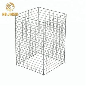 Poubelle à feuilles de jardin en acier galvanisé Poubelle à compost en treillis métallique pour tamis de jardin - Product Image 2