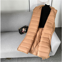 PUDI Damen Neue Wollmischung Winter Warme Lange Jacke mit Entendaunen-Futter Design-Mantel mit Nerzfellkragen CT2156