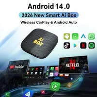 2026 4G Versión Europea y Americana AI Box USB Inalámbrico CarPlay y Android Auto Netflix YouTube 64GB YouTube Google Play Store