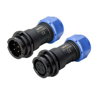 Connecteur à verrouillage rapide à baïonnette pour écran LED de location Weipu SY1710 1711 1712, en nylon, étanche IP67, prise circulaire aviation 2-10 broches