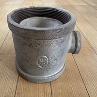 Raccord en T galvanisé résistant à la corrosion, fileté femelle, basse pression, 3 voies, pour gaz et eau