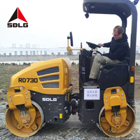 SDLG RD730 machines de construction de routes machine de compactage d'asphalte 3 tonnes prix bon marché petit rouleau compresseur à vendre