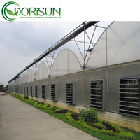 20X40Grand tunnel de jardin en métal classique en polycarbonate aluminium de taille personnalisée Serres agricoles pour roses