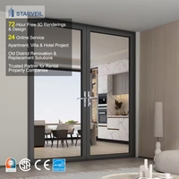 Charnières pour portes pivotantes en aluminium, charnières doubles en aluminium, charnières à battants personnalisées, porte à battants simple pour verre, porte à battants simple