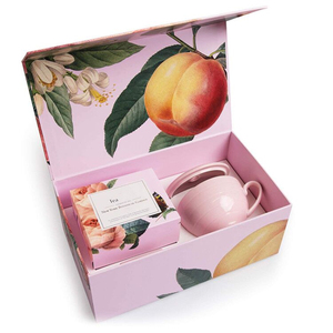 Custom printed empty tea set gift box chinese cardboard tea packaging box for tea