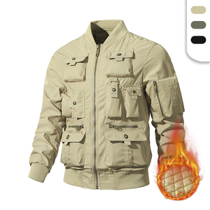Giacca imbottita Bomber <span class=keywords><strong>uomo</strong></span> inverno che indossa ragazzi Cool Utility Poly pieno girocollo giacche invernali <span class=keywords><strong>abbigliamento</strong></span> esterno - Product Image 1