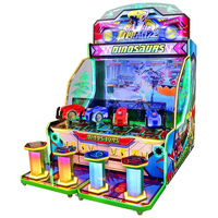 Machine de jeu d'arcade de tir de dinosaures mecha pour 4 personnes, avec système de rédemption de tickets et fonctionnement à monnayeur, garantie 1 an, version anglaise