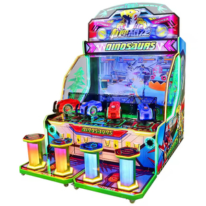 Machine d'arcade de tir sur <span class=keywords><strong>dinosaures</strong></span> robotisés pour 4 joueurs, appareil de jeu à monnayeur avec distribution de tickets - Product Image 2