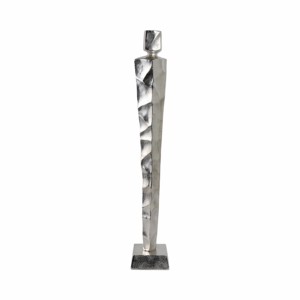 Scultura moderna in metallo, statuetta astratta in alluminio per decorazioni per la casa, soggiorno, ufficio, espositore da scaffale - Product Image 1