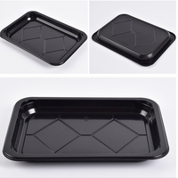 Bandeja de Blíster para Envasado al Vacío Ecológica, Dorada/Transparente/Negra, para Carne Fresca de Pollo, Res y Otros Carnes, Personalizable en PP/PET
