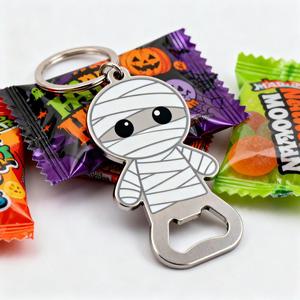 Halloween thép không gỉ vui Băng xác ướp thiết kế không thấm nước mở chai Keychain UV in logo số lượng lớn Đảng ủng hộ lừa - Product Image 1