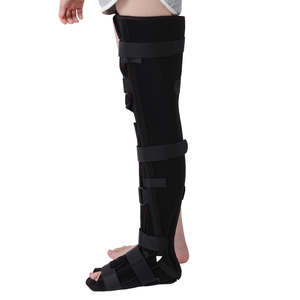 Attelle de soutien post-chirurgical des membres inférieurs orthèse de genou cheville pied sangle de fixation orthèse de jambe pleine longueur - Product Image 2