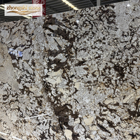 Dalles de pierre naturelle Alba Pandora de luxe, polies à haute brillance, imperméables, pour décoration extérieure moderne de cuisine
