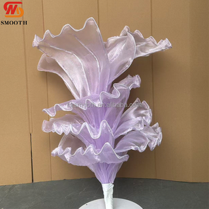 Nouvelle Conception Lisse, Très Populaire, Décoration de Fond Personnalisée pour Mariage et Hôtel, Grandes Fleurs de Table Faites à la Main - Product Image 5