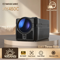 MAGCUBIC Vende Proyector Inteligente Portátil HY450C con Enfoque Automático, 1080P, Pantalla LED LCD Transparente Holográfica de Alta Calidad de Fábrica