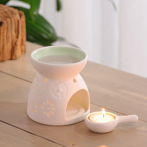 Bruciatore a cera di ceramica bruciatori a olio essenziale <span class=keywords><strong>per</strong></span> aromaterapia scaldacero profumato <span class=keywords><strong>diffusore</strong></span> di <span class=keywords><strong>candele</strong></span> - Product Image 1