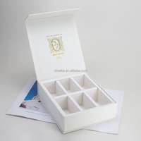 Boîte d'emballage de parfum miniature de luxe avec matériaux recyclés, fermeture magnétique, boîtes rigides, taille personnalisée 10 ml, boîte cadeau en papier orange