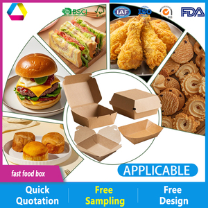 Boîtes à frites, ailes de poulet et burgers réutilisables, aseptiques, écologiques, en matériaux recyclés, personnalisées, en carton ondulé, en forme de cône, pour emporter - Product Image 4