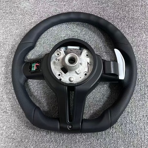 Volante de Cuero Negro para <span class=keywords><strong>BMW</strong></span> M3 E92 E87 F20 F33 F22 F01 X5 F15 X2 F39 <span class=keywords><strong>F30</strong></span> M2 E90 <span class=keywords><strong>320d</strong></span> F36 M4 F83 F10 X3 X5 F06 - Product Image 5
