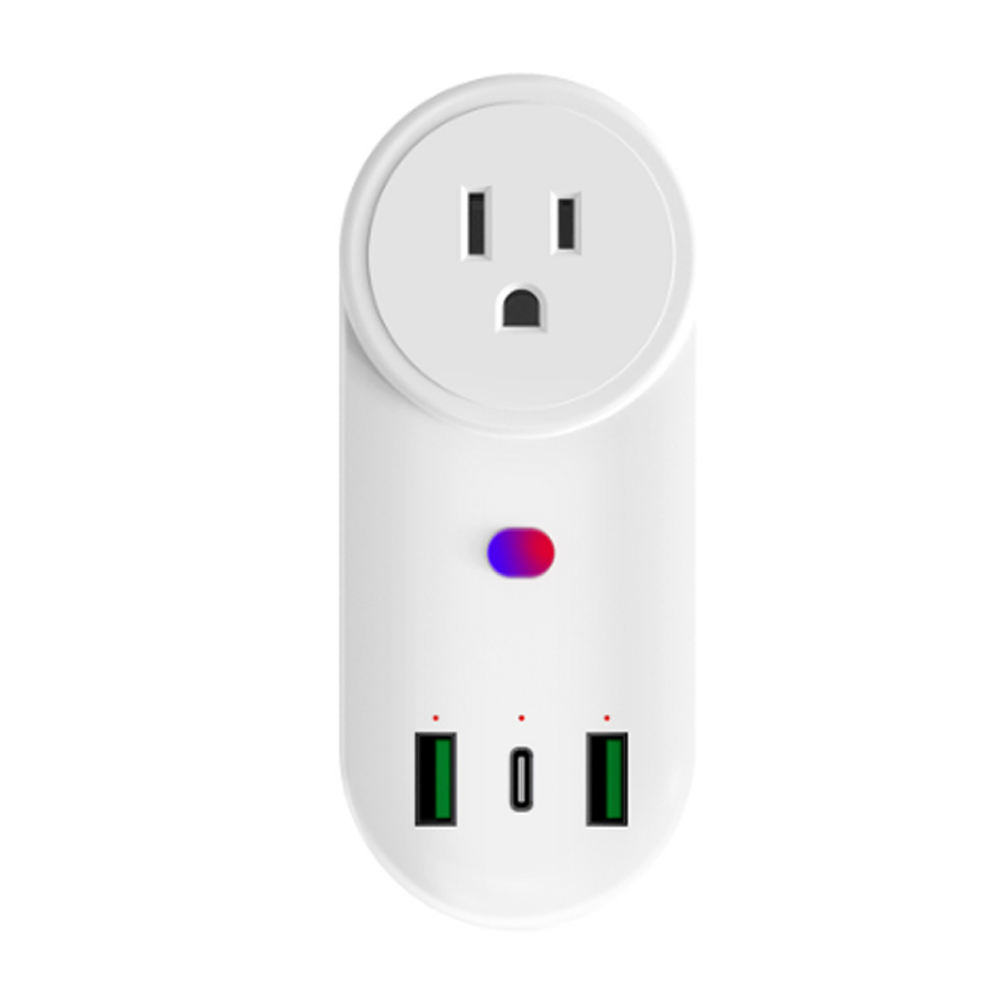 HONPNK Fast Charging WiFi Remote Control USB + Type-C US UK EU Standards 65W GaN Smart Socket Safe & Stylish