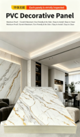 Panneau mural SPC PVC, imperméable, insonorisant, lambris moderne pour hôtel, KTV, salle de bain, douche, maison, chambre à coucher
