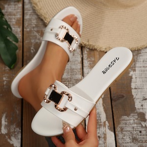 Sandales de mode printemps-été pour femmes, à bout ouvert, respirantes, confortables, à semelle plate, décontractées, pour la plage, la marche quotidienne - Product Image 3