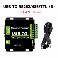 WaveShare modul FT232RL/CH343G USB ke RS232/485/TTL tingkat konversi kelas industri dengan isolasi